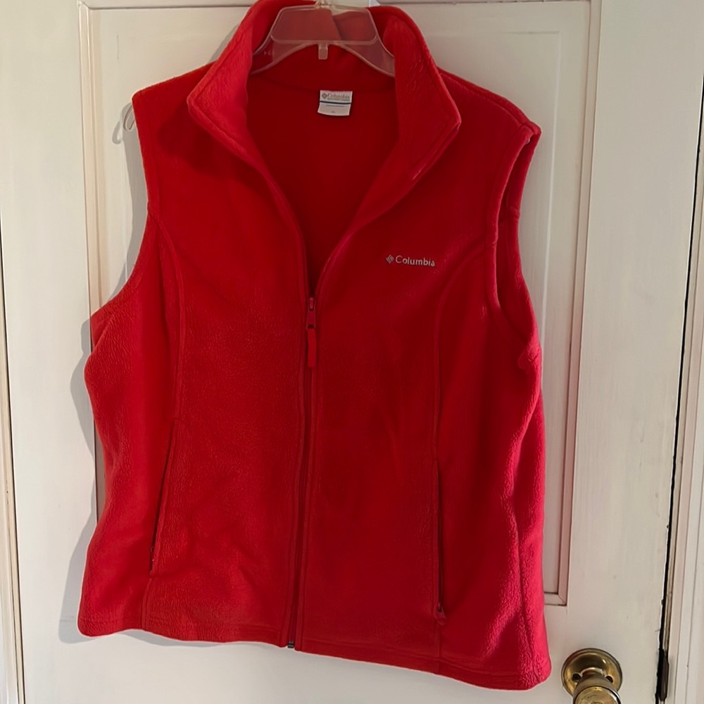 Women's Columbia Lightweight Fleece Vest, Size XL